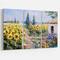 Designart - Sunflower Farm - Floral Painting Print on Wrapped Canvas set